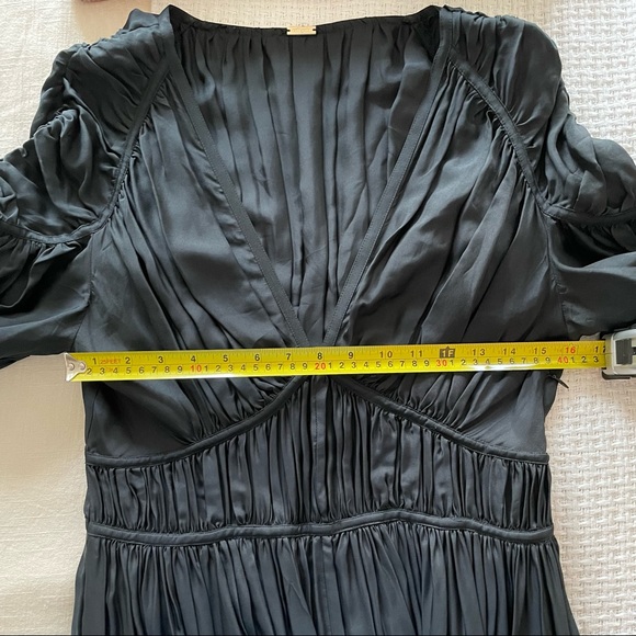 Cult Gaia Silk Anysia Dress - Black, Size Large - Picture 8 of 9